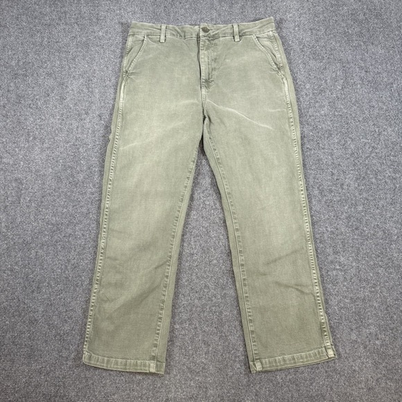 AMO Pants - AMO‎ Pants Womens 28 (Fits 30x25) Green Easy Trouser Surplus USA Made Stretch